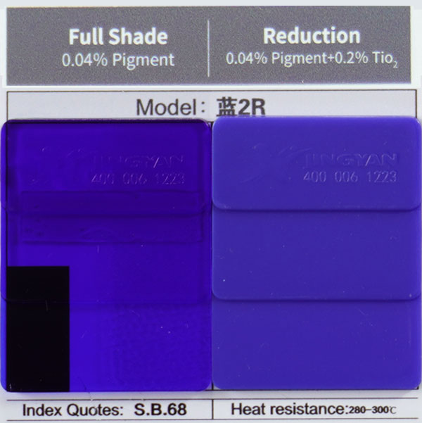 Ranbar Blue 2R Solvent Dyes Color Swatches
