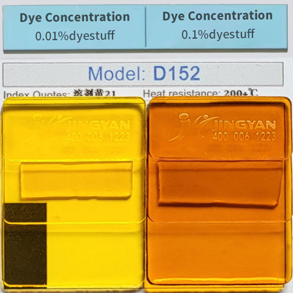D152 Azo Dye Color Swatches