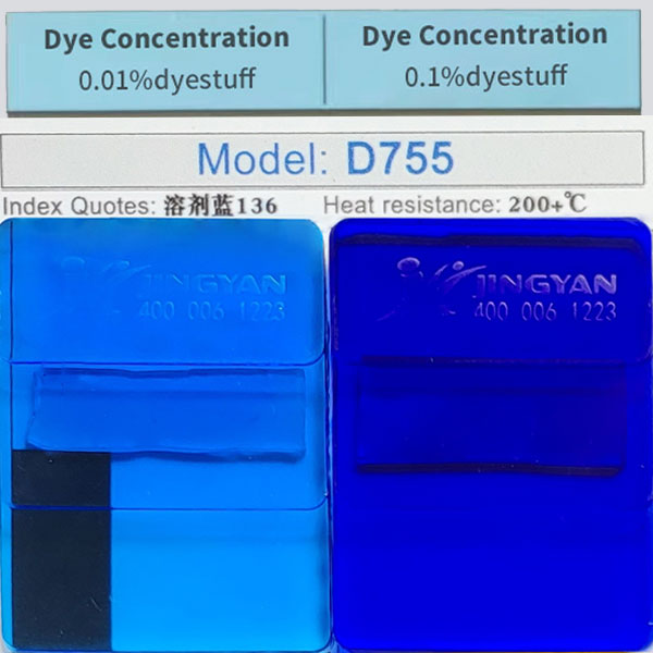 D755 Dye Color Swatches