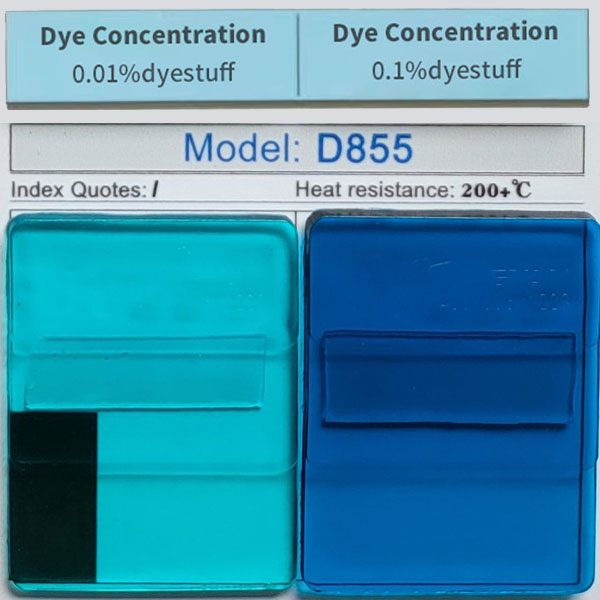 D855 Dye Color Swatches